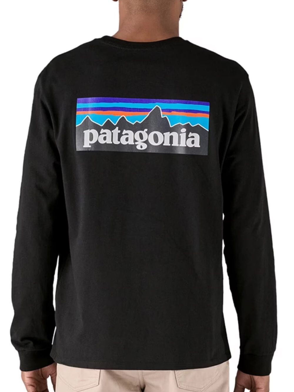 Patagonia Men’s Black Logo Long-Sleeve